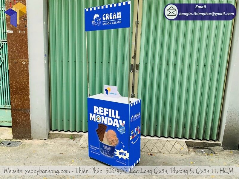 Nơi bán booth bằng sắt quảng cáo sự kiện giá rẻ kết cấu vững chắc