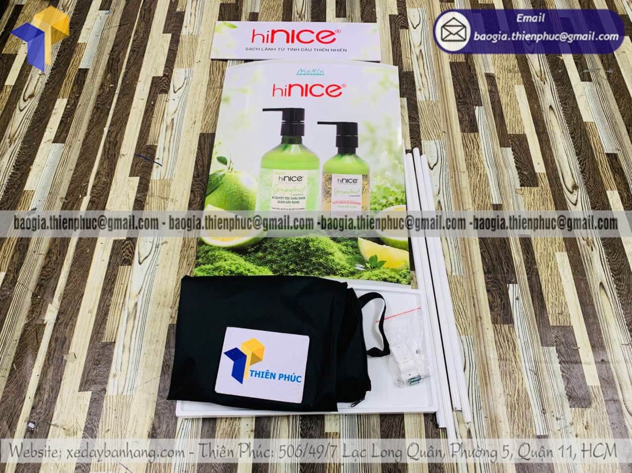 Quầy sampling bằng nhựa marketing tại siêu thị thương hiệu cho các branding