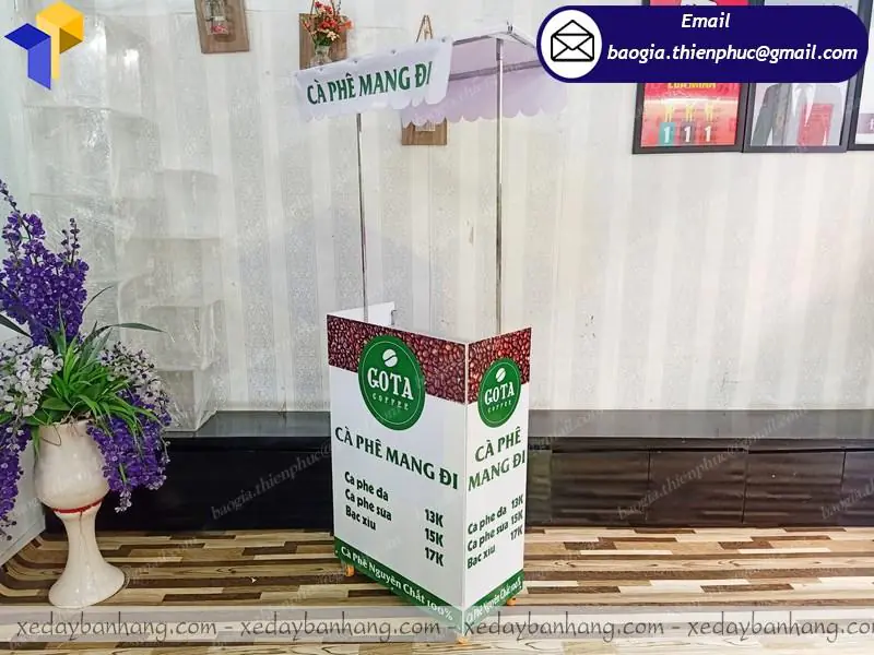 quầy lắp ráp bán cafe vỉa hè