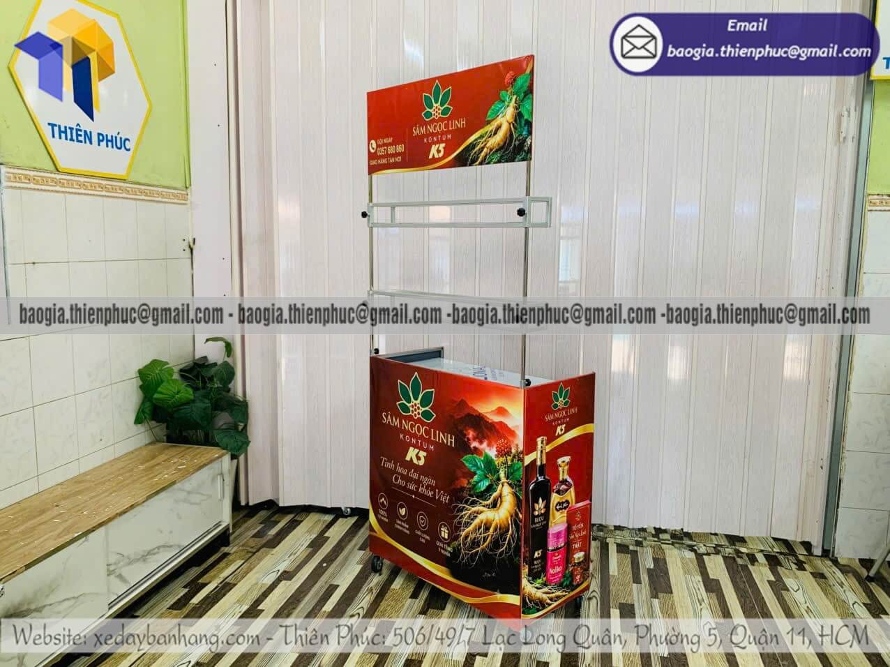 Báo giá quầy khung ốp bạt bán đồ ăn xếp gọn rẻ bán đồ ăn giới trẻ