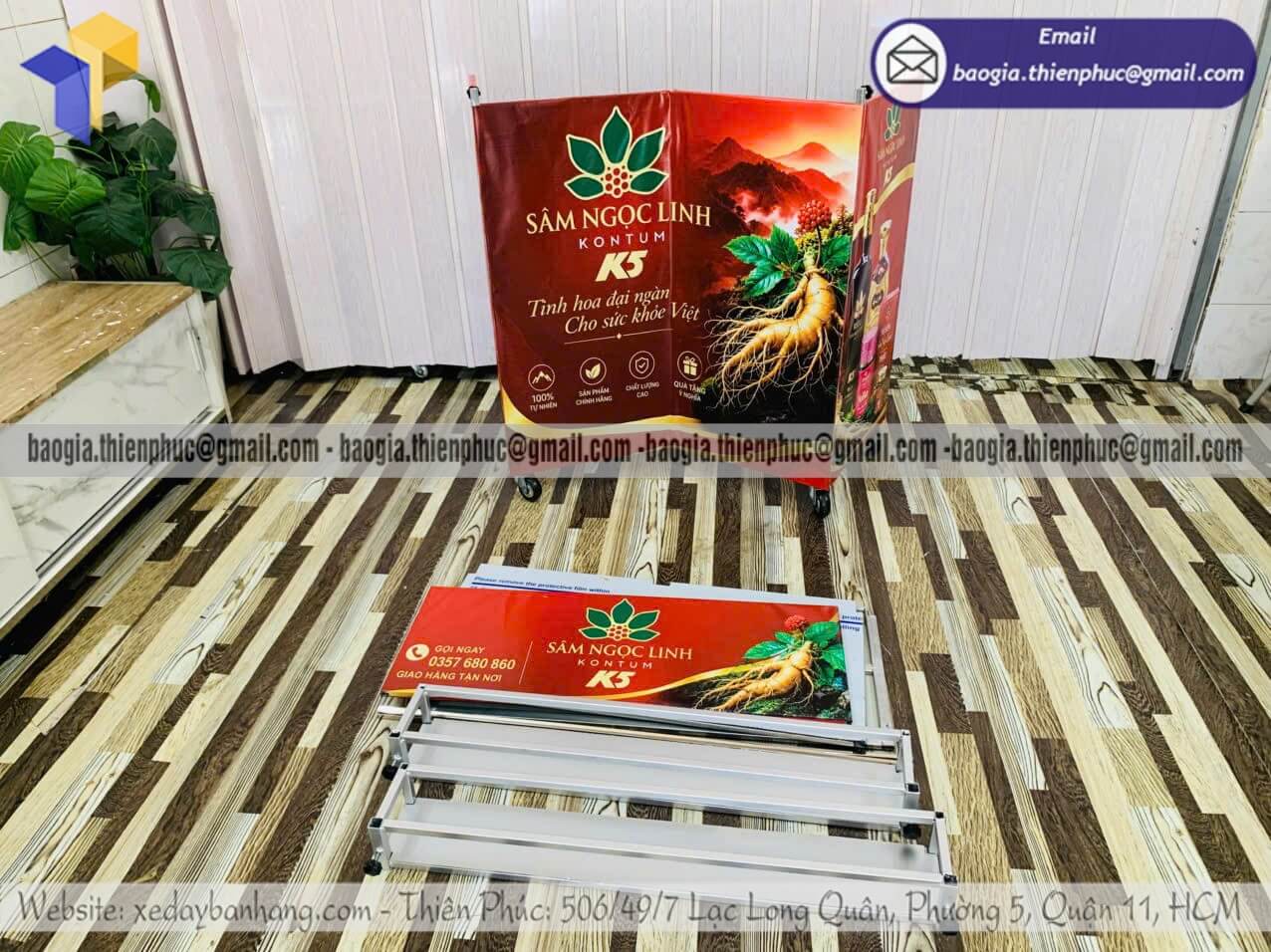 Báo giá quầy khung ốp bạt bán đồ ăn xếp gọn rẻ bán đồ ăn đường phố cho shop mới