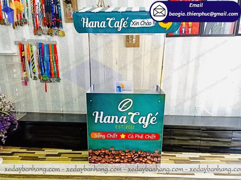 báo giá xe lắp ráp bán cafe hạt rang xay