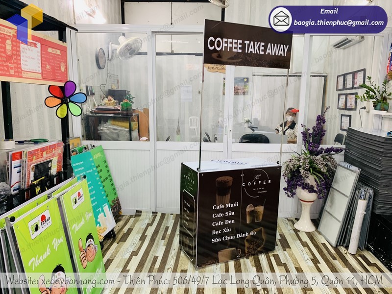booth bán café lắp ráp
