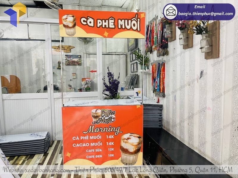 booth bán café take away