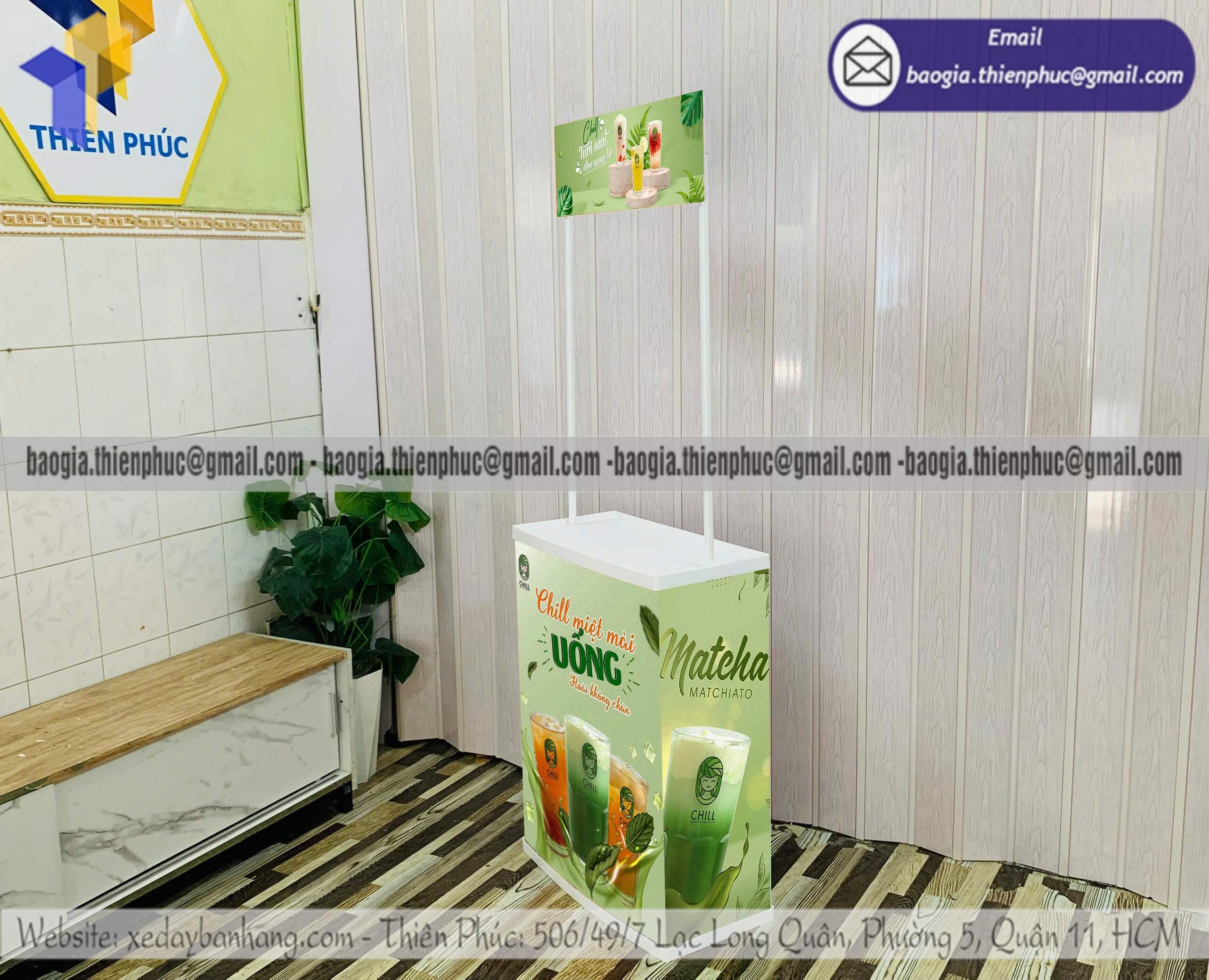 Booth nhựa mini tiếp thị quảng cáo sản phẩm in logo ưu đãi đặt số lượng lớn sản xuất