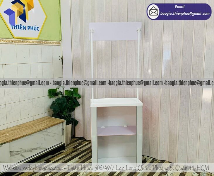 Booth nhựa quảng cáo lưu động cho PG bán hàng đẹp rẻ hút khách viral 2026