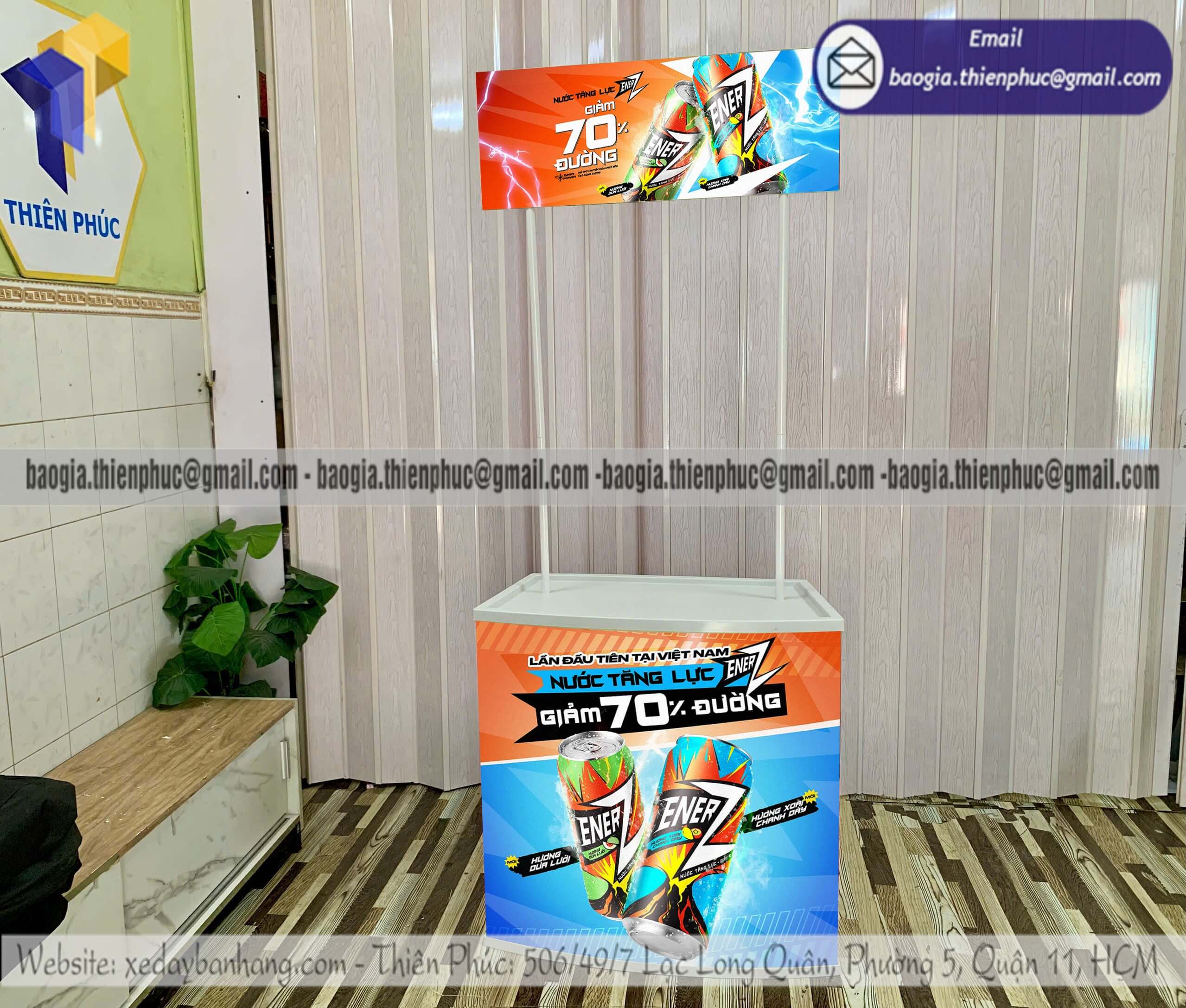 Booth nhựa tiếp thị bán hàng dùng thử giá rẻ