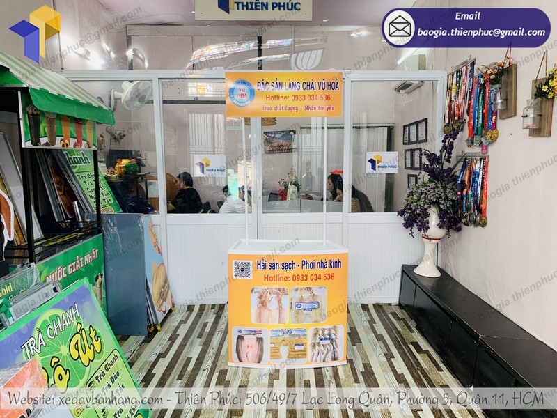 Booth nhựa tiếp thị