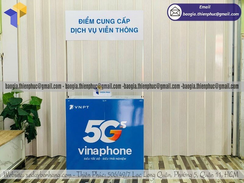 Booth PG sampling di động đứng siêu thị bằng sắt