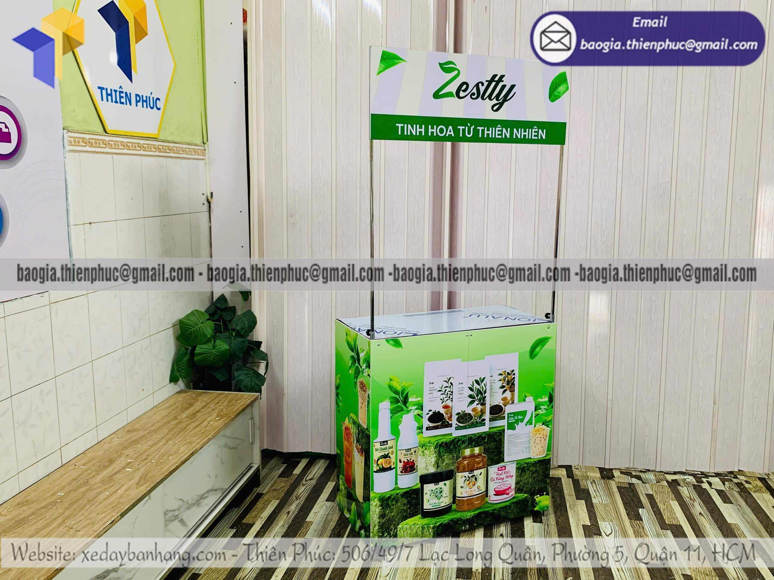Booth quảng cáo di động tại event cho PG sampling giá tốt cho chương trình ra mắt sản phẩm