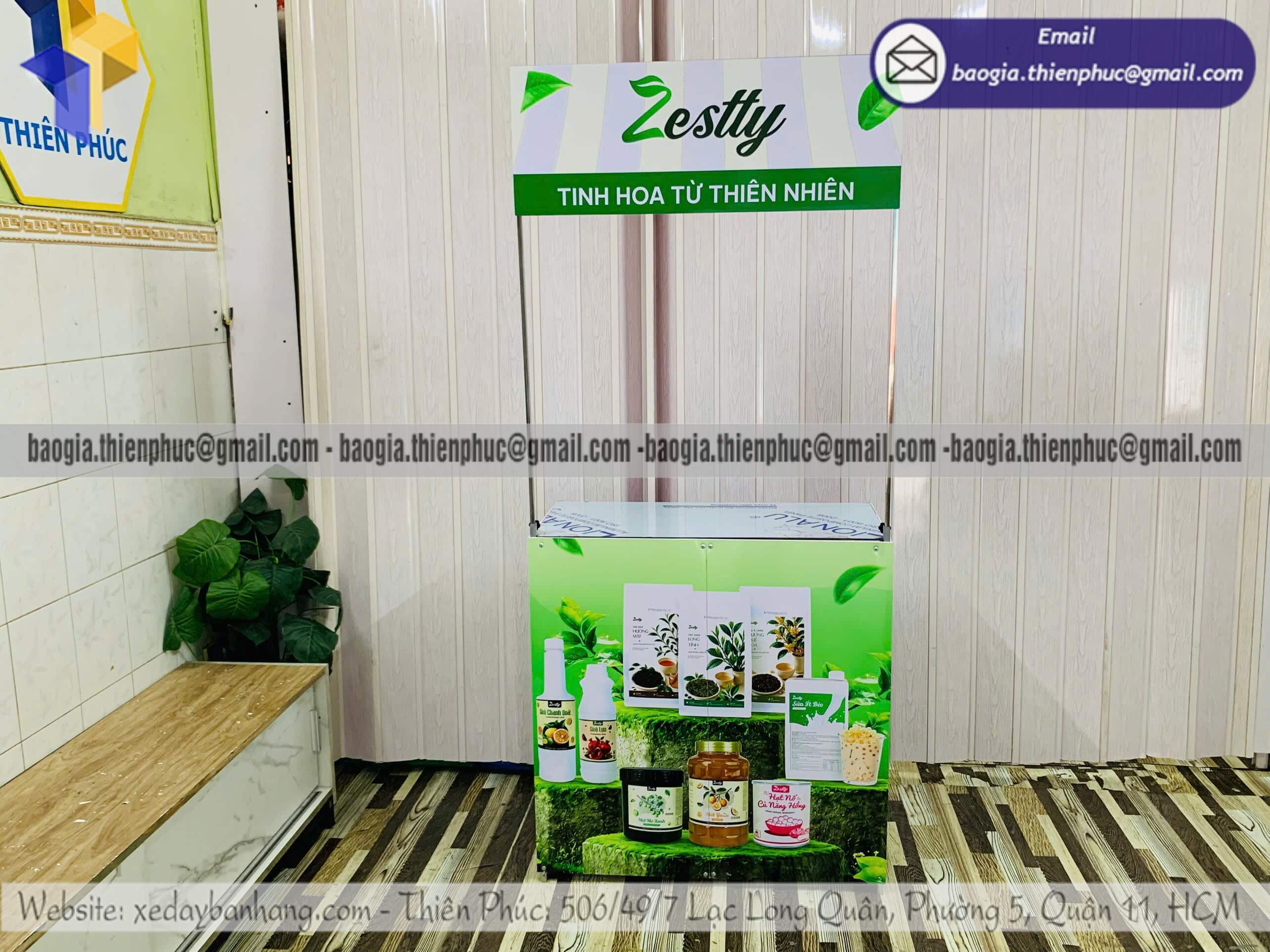Booth quảng cáo di động tại event cho PG sampling