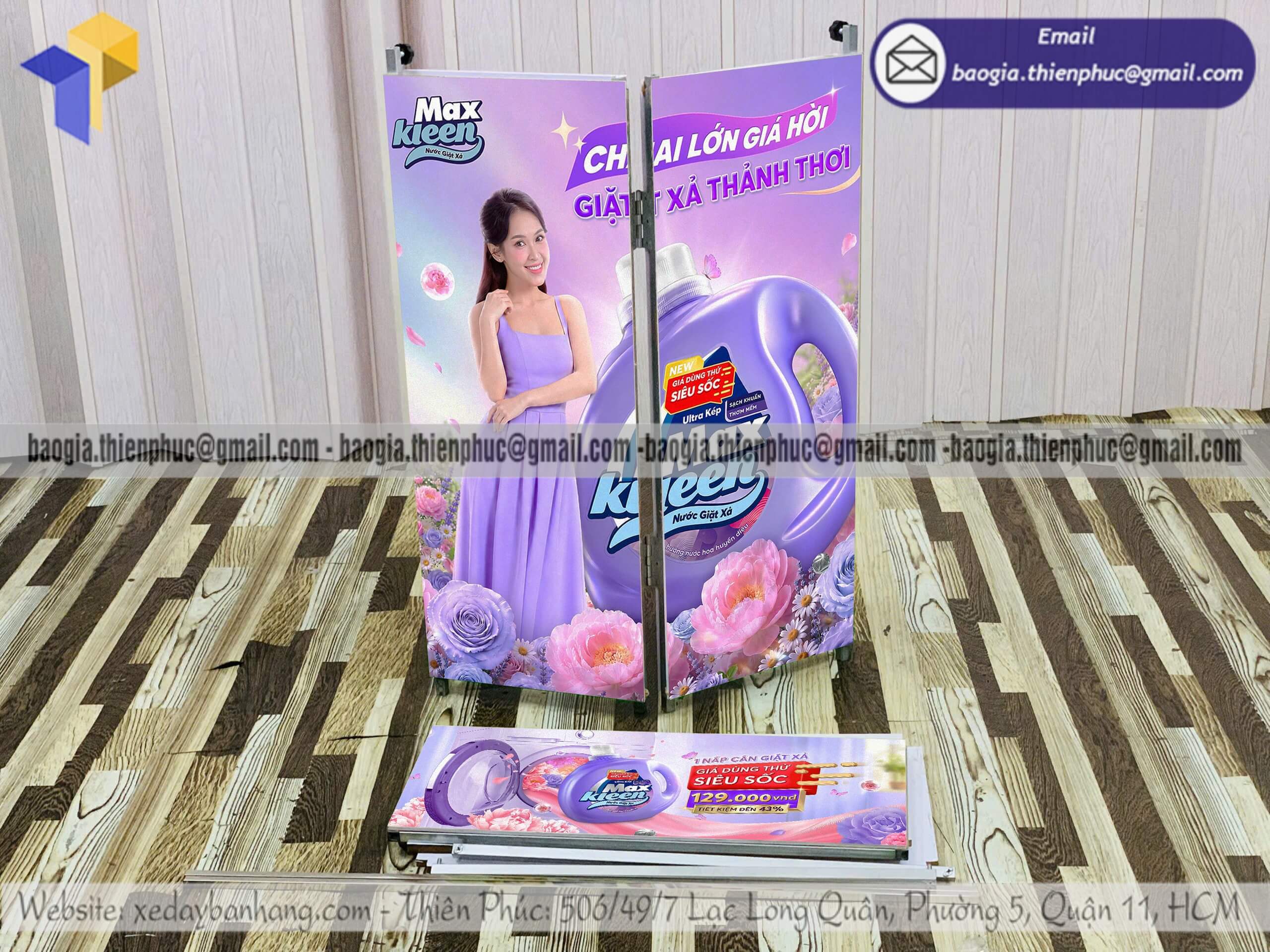 Booth sampling nhỏ lắp ráp quảng cáo thương hiệu số lượng nhiều có chiết khấu