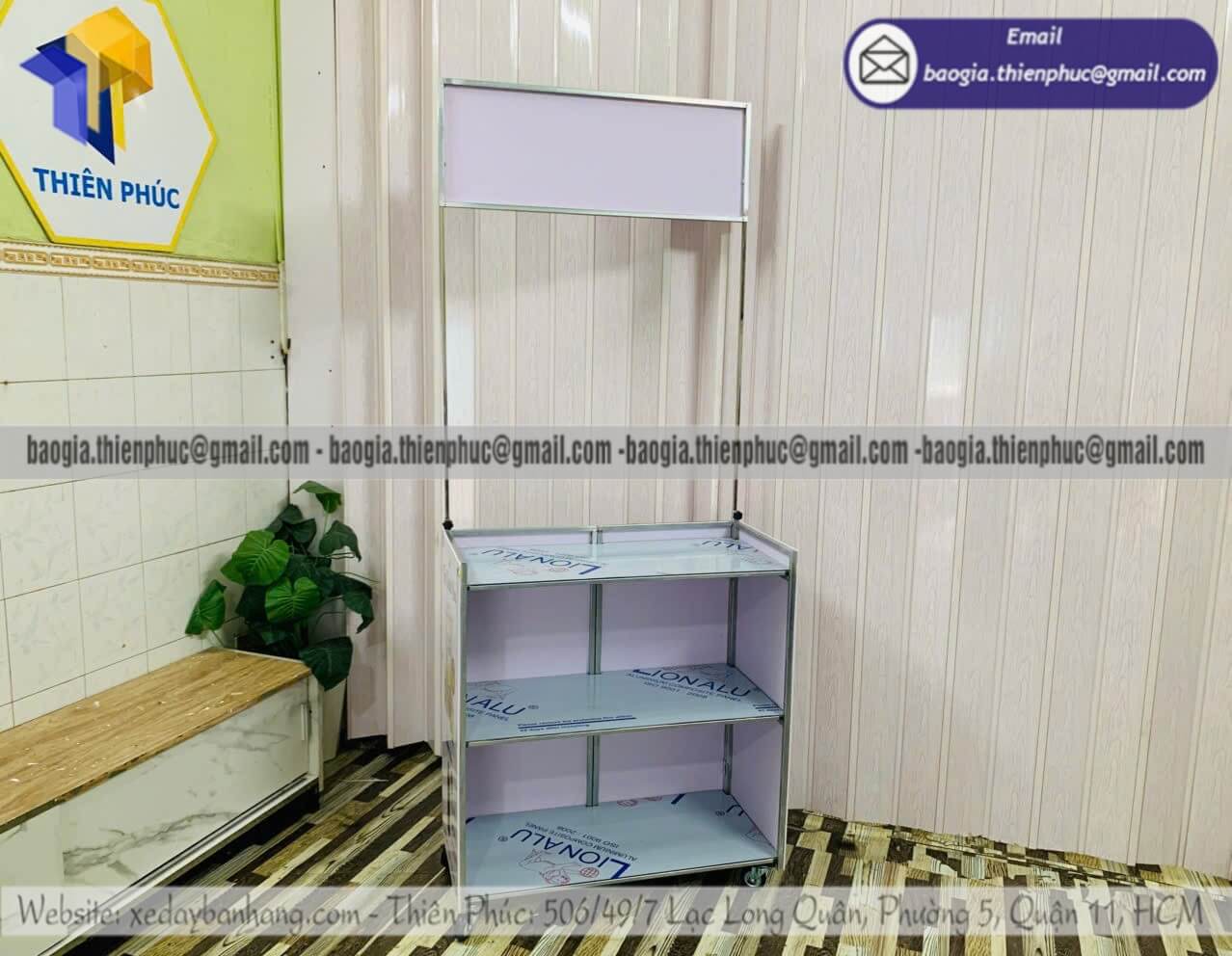 Đặt mẫu xe xếp bán trà chanh ngoài vỉa hè lắp ráp gia công mẫu riêng cho người bán