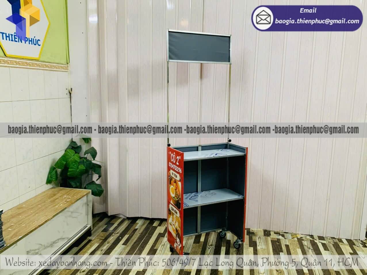 Đặt xe lắp ráp bán cơm nắm mini xếp gọn bán rong sản xuất xe và cửa hàng mini