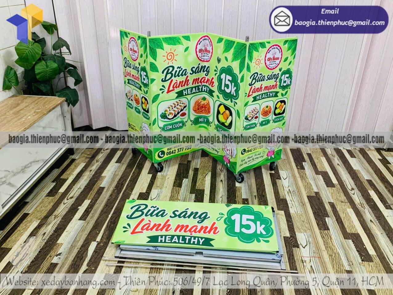 Đặt xe lắp ráp bán đồ ăn sáng lề đường lắp ráp bán bánh mì cafe bán sáng