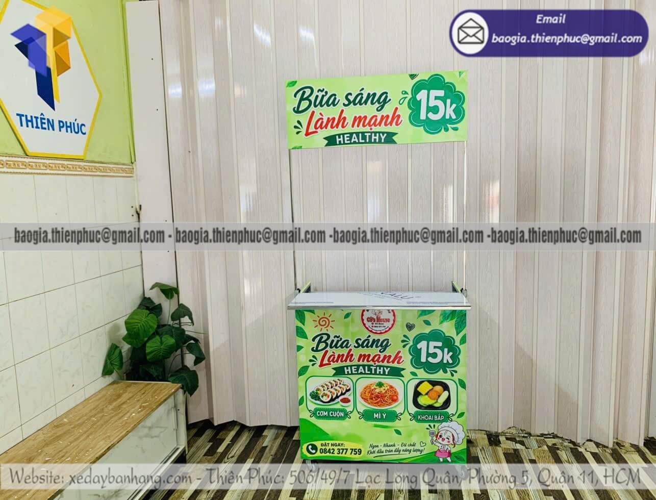 Đặt xe lắp ráp bán đồ ăn sáng lề đường lắp ráp