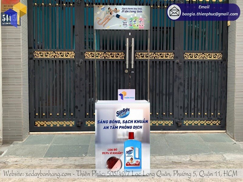 Dịch vụ in booth sắt tiếp thị trưng bày sự kiện