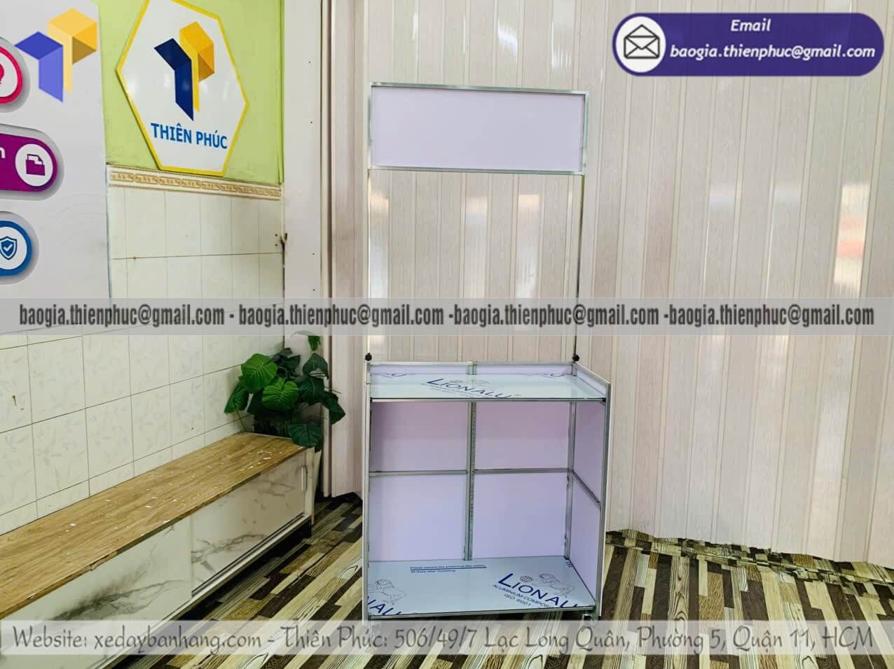 Giá xe lắp ráp bán cơm trộn hàng rong xếp gọn lưu động TPHCM cực tiện
