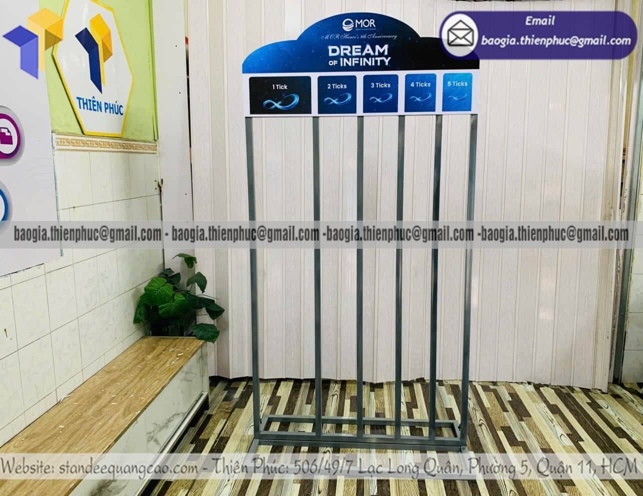 Khung thử thách vượt khe hẹp ngoài trời cho event