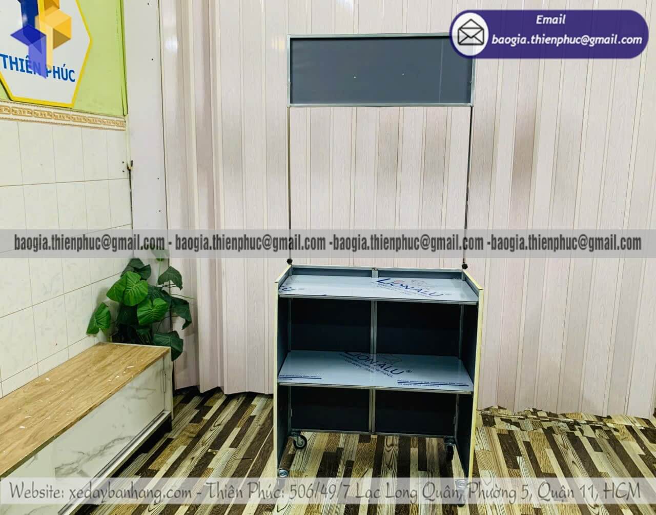 Mẫu xe xếp bán lạp xưởng nướng đá vỉa hè đẹp  bán đồ ăn nhanh