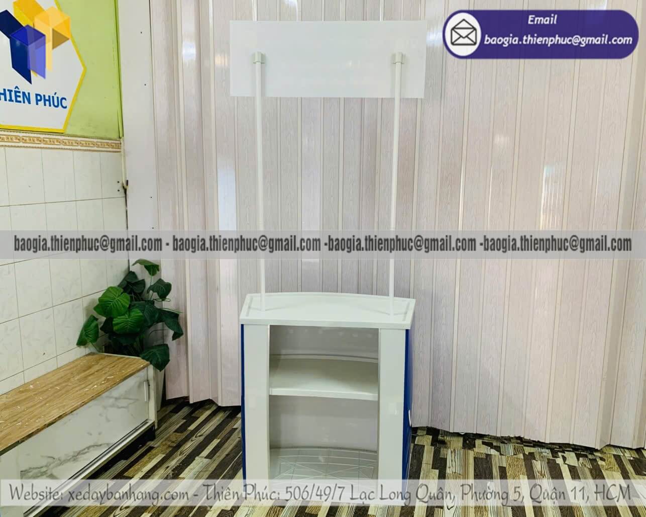 Quầy nhựa cho sự kiện tiếp thị sản phẩm di động thương hiệu bắt mắt dễ chốt đơn