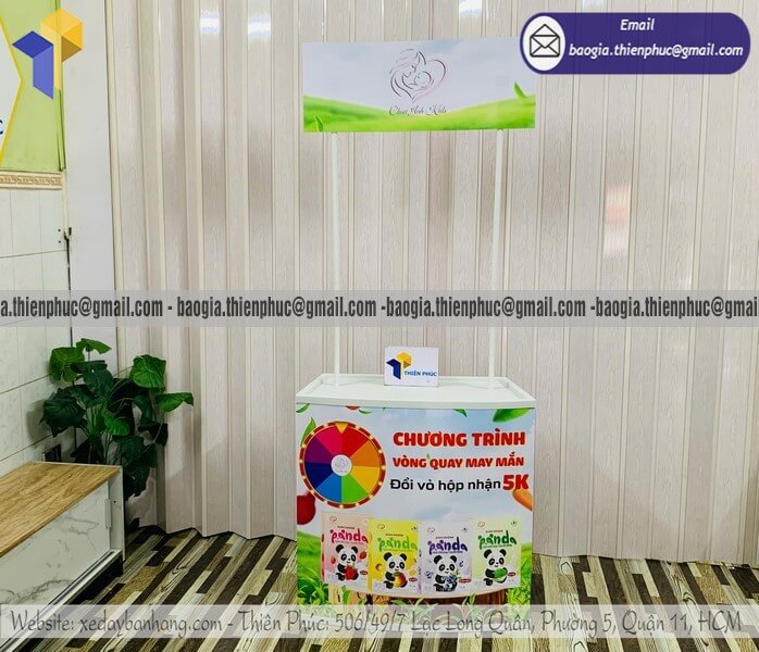 Quầy nhựa PG đứng bán hàng di động sự kiện
