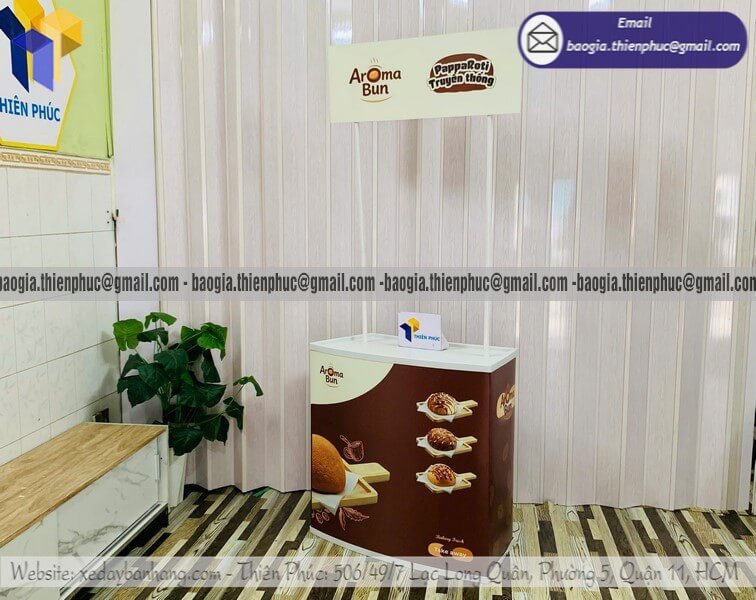 Quầy nhựa PG sampling phát mẫu thử miễn phí marketing sự kiện trung tâm thương mại