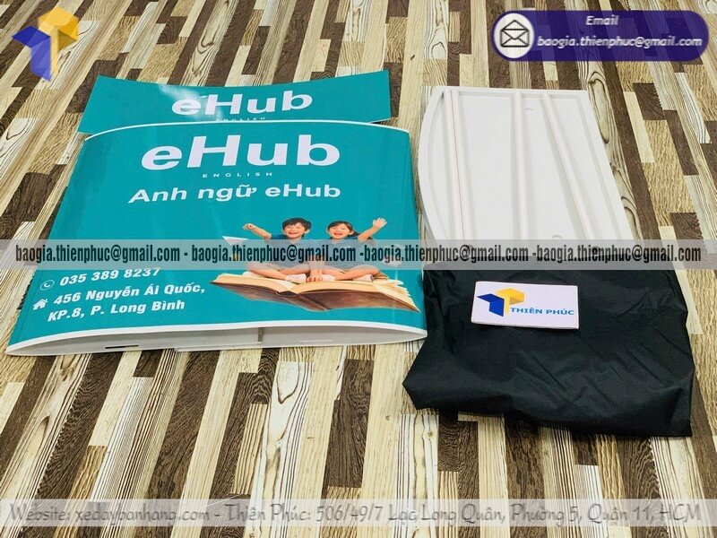 Quầy nhựa PG tiếp thị gấp gọn giới thiệu sản phẩm nhanh như điện đi đâu cũng bán được