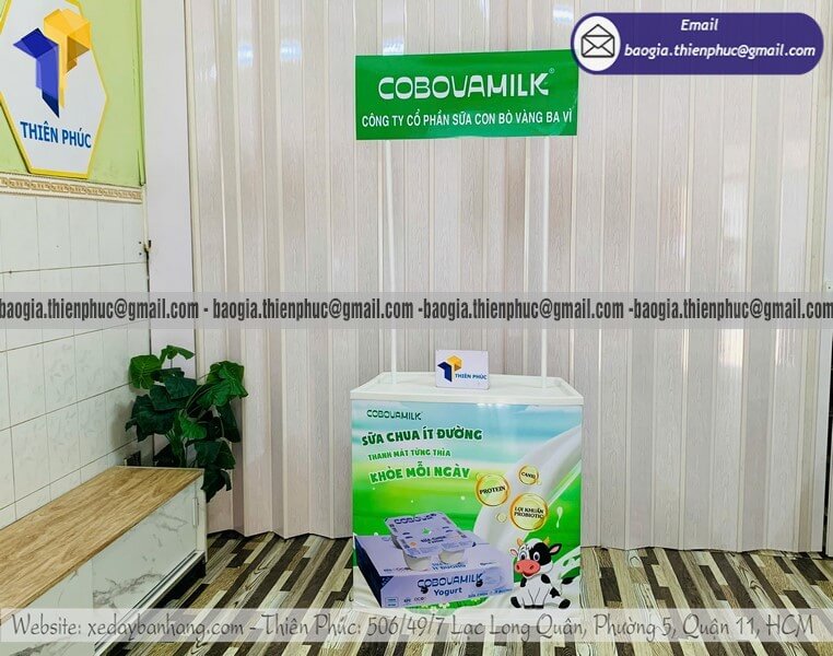 Quầy nhựa quảng cáo sản phẩm cho PG sampling