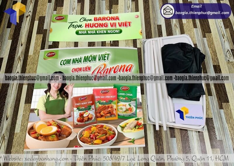 Quầy nhựa tiếp thị cho PG quảng bá sản phẩm vừa rẻ vừa chất