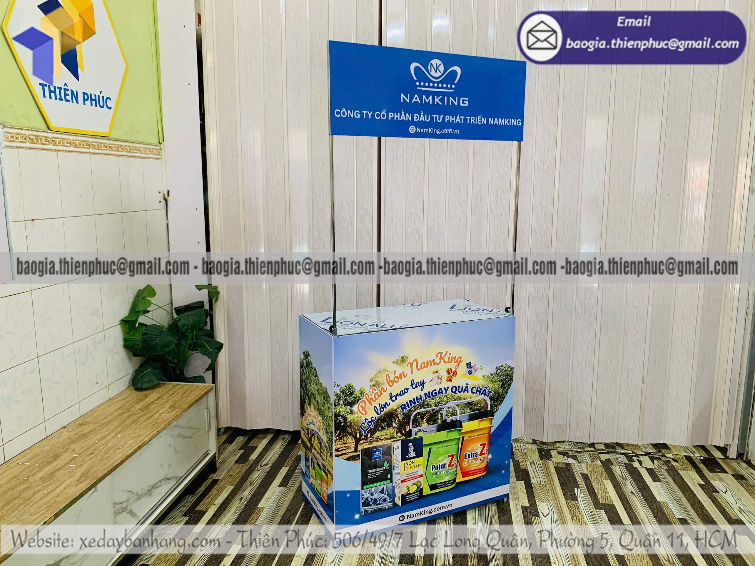 Quầy sắt tiếp thị marketing thương hiệu di động dành cho nhân viên PG