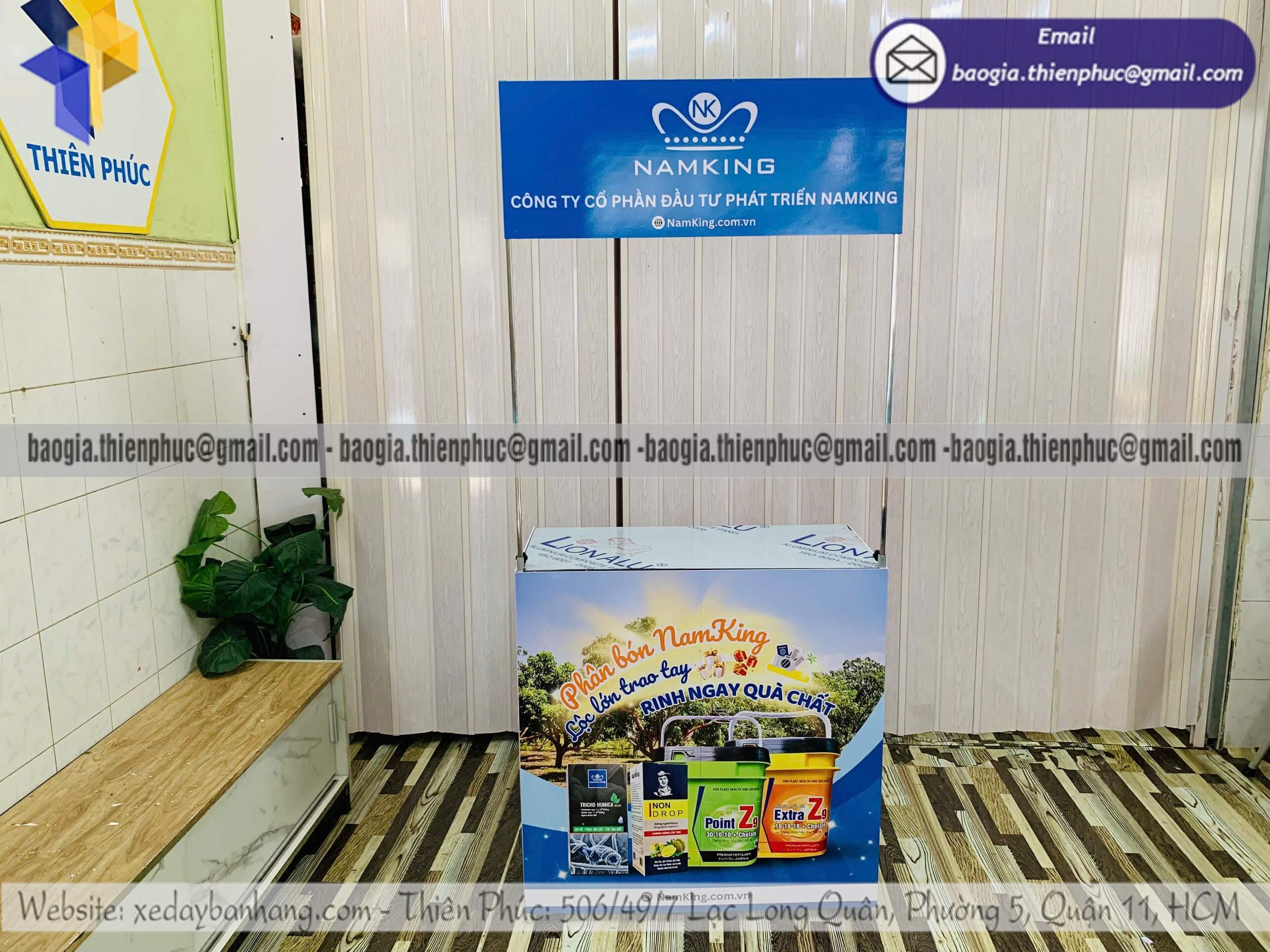 Quầy sắt tiếp thị marketing thương hiệu di động