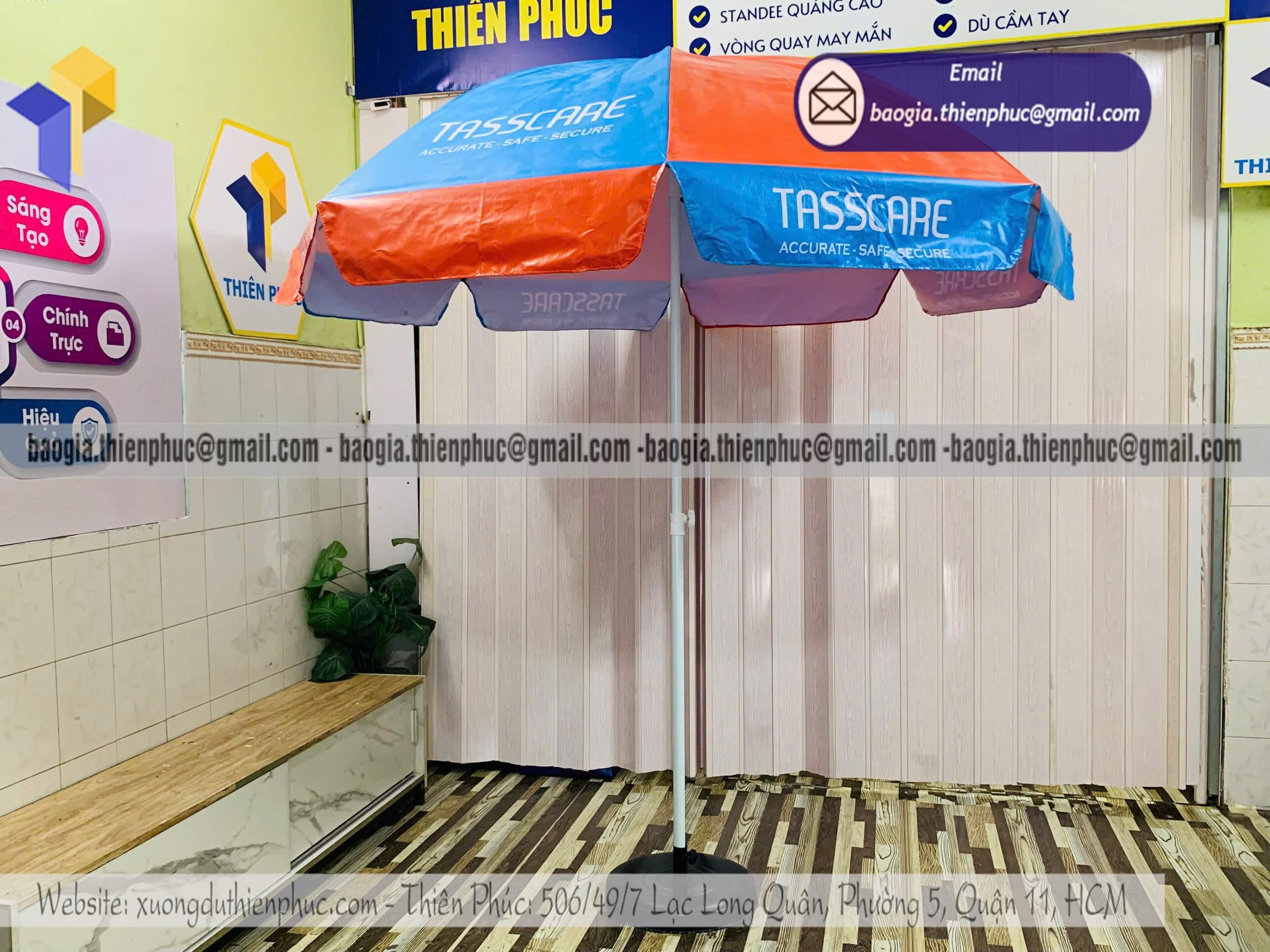 Thiết kế dù bạt quảng cáo thương hiệu che ngoài trời