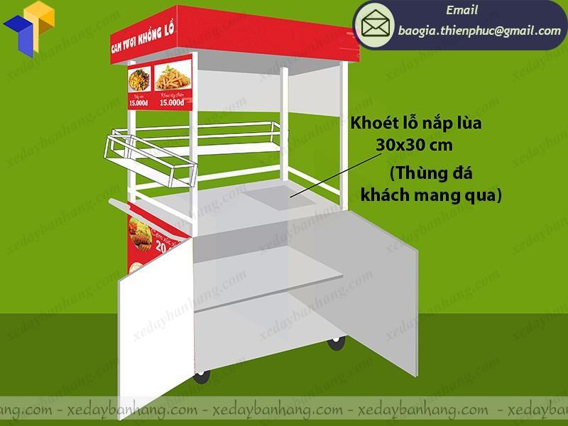 tủ bán sữa đậu nành bằng inox