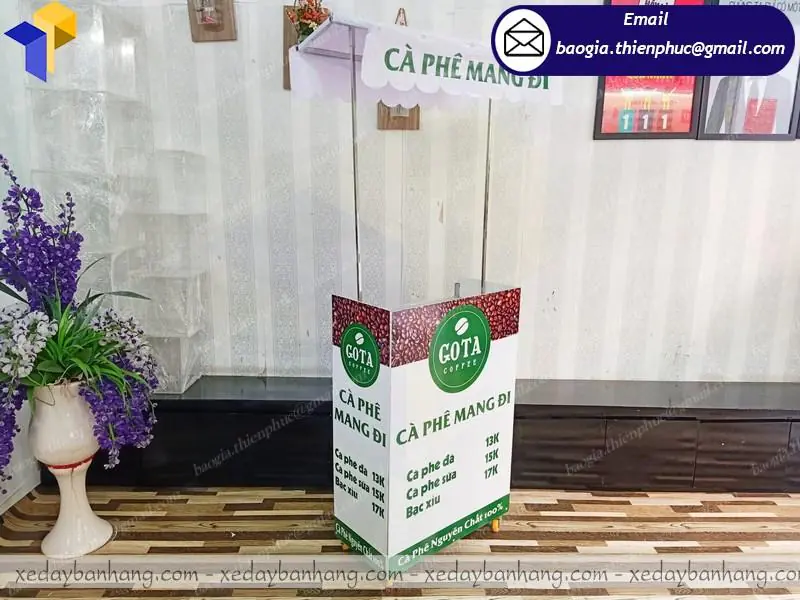 bàn lắp ráp bán cafe lưu động