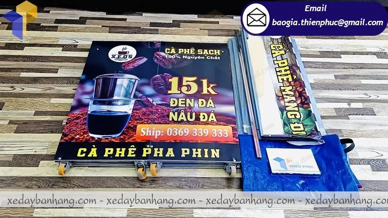 xe lắp ráp bán cafe sạch mang đi giá bao nhiêu