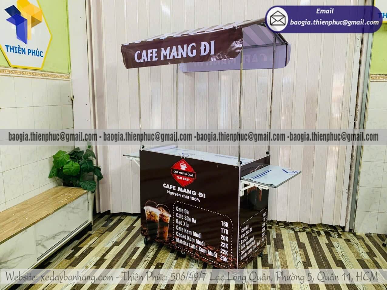 Xưởng đóng quầy xếp cafe pha chế dựng bán vỉa hè bán trà chanh trái cây nước ép