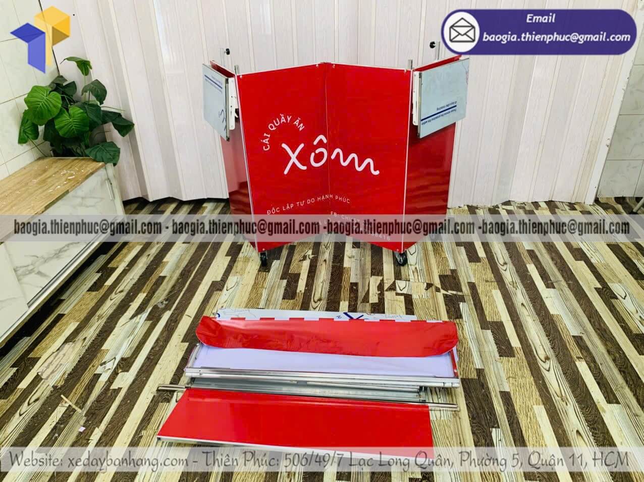 Xưởng đóng quầy xếp pha chế cafe take away mái che cho quán genz bán mang đi