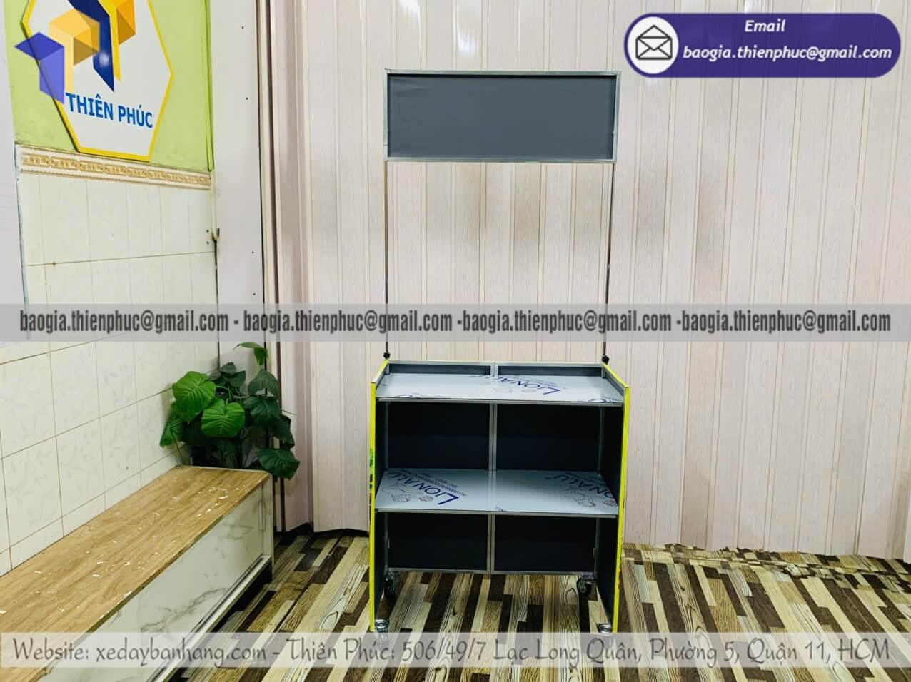 Xưởng đóng xe ốp bạt bán bún nước tương gấp gọn quán ăn cafe đồ ăn sáng